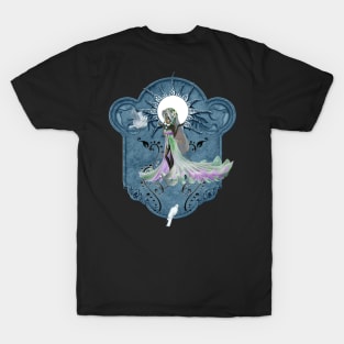 Cute ittle fairy with dove T-Shirt